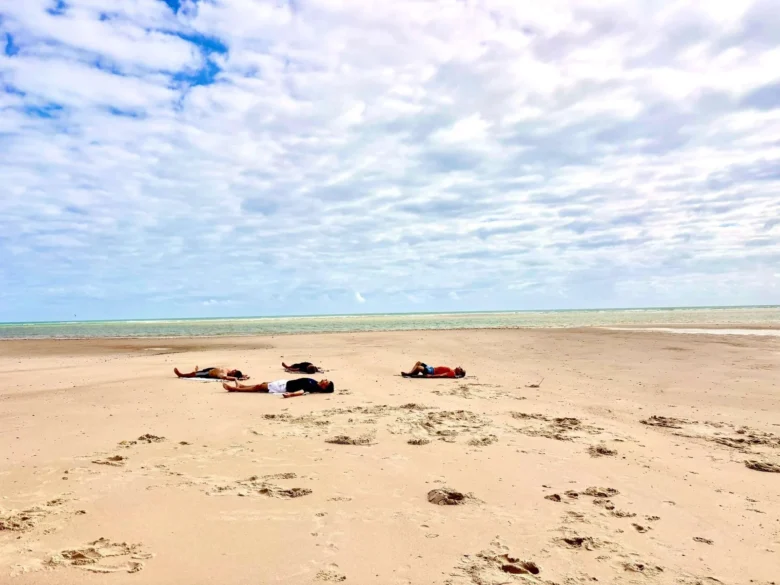 relaxamento na praia